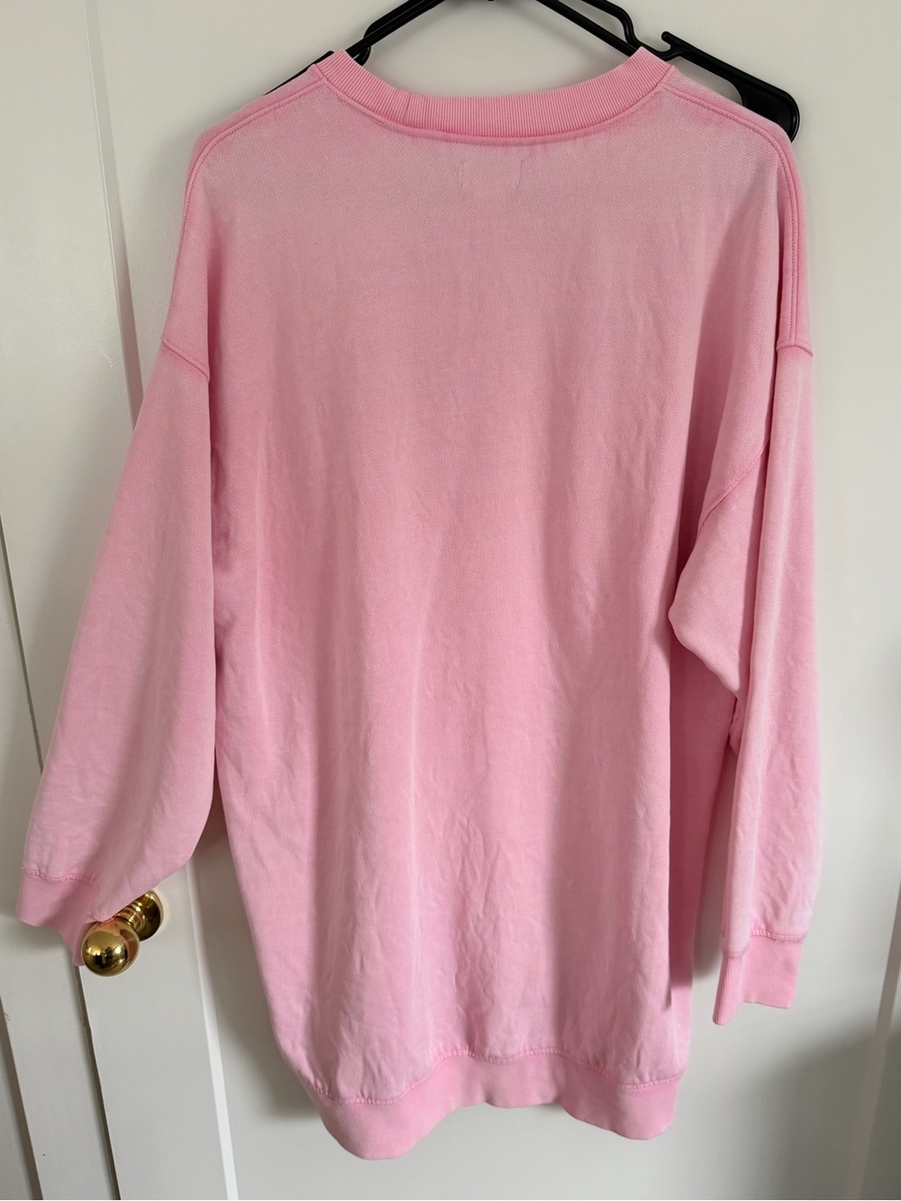 PINK x LoveShackFancy Oversized Crew Neck Dress in Pink Lollipop Wash L - Picture 2 of 6